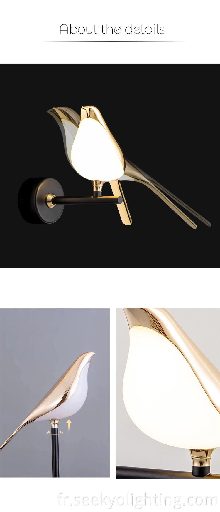 The Nordic Modern Bionic Magpie Wall Lamp